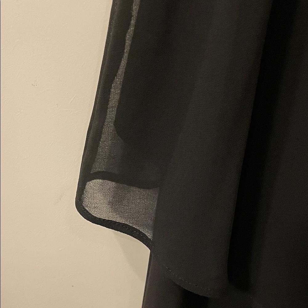 WHBM Black Layered Midi Dress - Picture 6 of 6